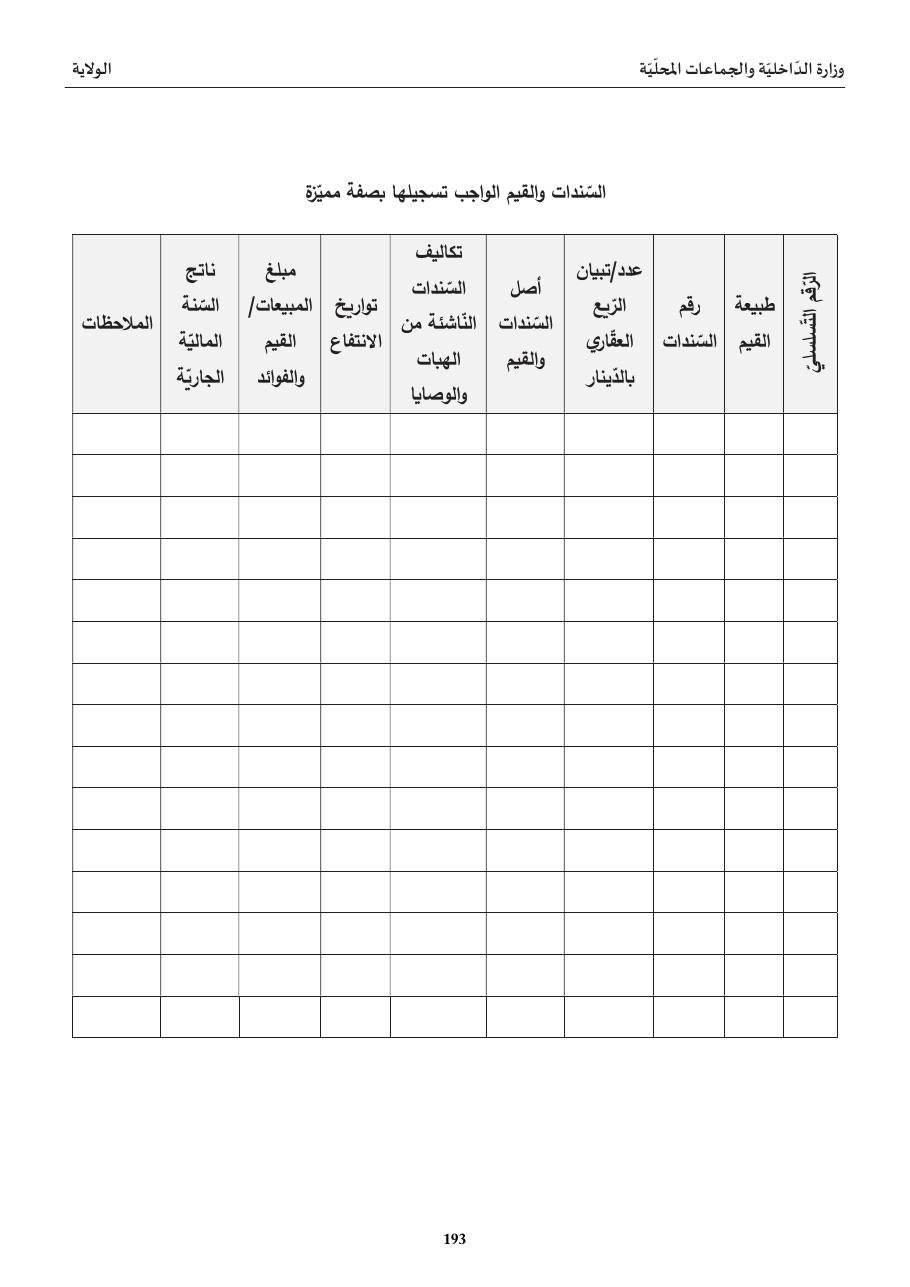 السّندات والقيم الواجب تسجيلها بصفة مميّزة